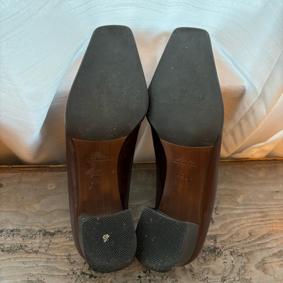 Bally dark brown stacked heel shoes | size 8.5 - Picture 4 of 11